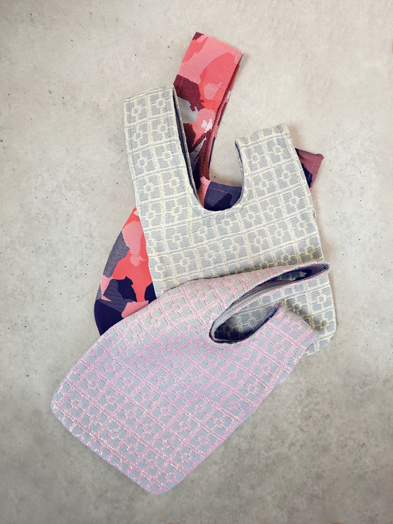 Pink Flowers Knot-toh Bag